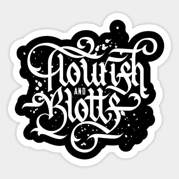 Flourish and Blotts Sticker by polliadesign